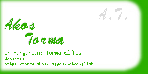 akos torma business card